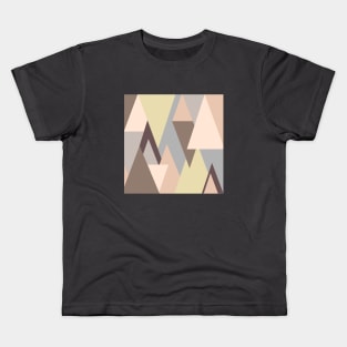 Triangles Pastel Pattern Kids T-Shirt